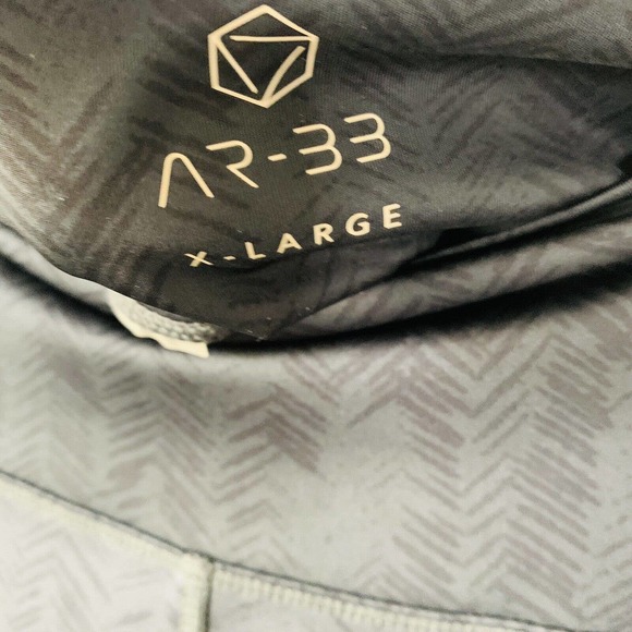 AR-33 Ombre Athletic High Waist Skinny Gray Purple Leggings - Picture 4 of 5